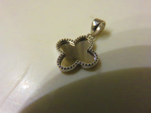Load image into Gallery viewer, Van Cleef & Arpels Style Gold Clover Pendant 9 Carat White Solid