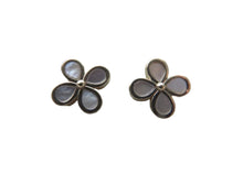 Load image into Gallery viewer, 4 Leaf Flower Mother Of Pearl Drop Earrings 9 Carat