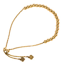 Load image into Gallery viewer, Gold Bracelet 9 Carat Yellow Balls Expanding