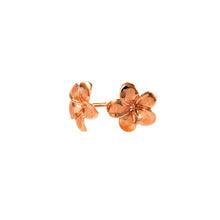 Load image into Gallery viewer, Gold Flower Stud Earrings 9 Carat White
