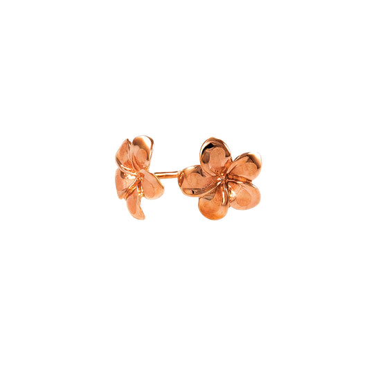 Gold Flower Stud Earrings 9 Carat Rose