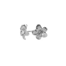 Load image into Gallery viewer, Gold Flower Stud Earrings 9 Carat White
