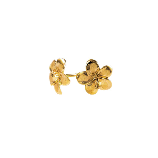 Gold Flower Stud Earrings 9 Carat Yellow
