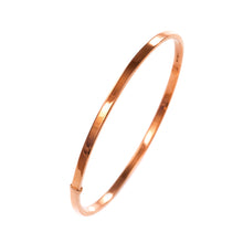 Load image into Gallery viewer, Gold Slave Bangle Rose 9 Carat 3mm
