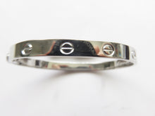 Load image into Gallery viewer, Love Screw Bangle Solid Sterling Silver 925 With Screwdriver Ladies Hinged Standard Size