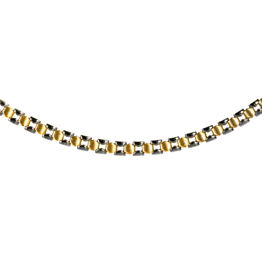 Gold Necklace Yellow & White 9 Carat