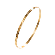 Load image into Gallery viewer, Gold Slave Bangle Rose Solid Diamond Cut 9 Carat 3mm
