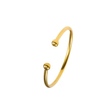 Load image into Gallery viewer, Gold Torque Baby Bangle 9 Carat White

