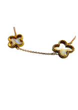Load image into Gallery viewer, Van Cleef &amp; Arpels Style Clover 18&quot; Gold Necklace 9 Carat Yellow 9 Carat
