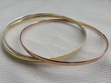 Load image into Gallery viewer, Gold Russian Slave Bangle Set Multi Coloured 9 Carat
