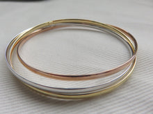 Load image into Gallery viewer, Gold Russian Slave Bangle Set Multi Coloured 9 Carat
