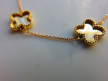Load image into Gallery viewer, Van Cleef &amp; Arpels Style Clover 18&quot; Gold Necklace 9 Carat Yellow 9 Carat
