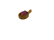 Load image into Gallery viewer, Ruby Yellow Gold Pendant 9 Carat With cz
