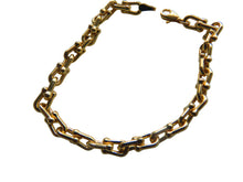 Load image into Gallery viewer, Gold Bracelet 9 Carat Yellow Gold Interlocking Links Detailed Heavier
