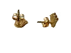 Load image into Gallery viewer, Gold Coronet Stud Earrings 9 Carat Yellow
