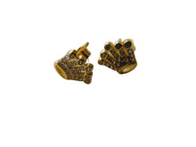 Load image into Gallery viewer, Gold Coronet Stud Earrings 9 Carat Yellow
