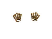 Load image into Gallery viewer, Gold Coronet Stud Earrings 9 Carat Yellow
