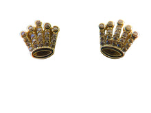 Load image into Gallery viewer, Gold Coronet Stud Earrings 9 Carat Yellow
