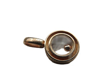 Load image into Gallery viewer, Floating Diamond Pendant 18 Carat Rose Gold Natural Stone
