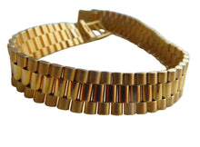 Load image into Gallery viewer, Men's Gold Solid Bracelet 9 Carat Yellow Adjustable 13mm
