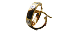 Load image into Gallery viewer, Gold Screw Hoop Earrings 9 Carat Yellow 17mm
