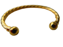 Load image into Gallery viewer, Gold Torque Baby Bangle 9 Carat Yellow Twisted
