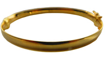 Load image into Gallery viewer, Gold Bangle 9 Carat Yellow Ladies Oval Hinged 6mm
