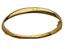 Load image into Gallery viewer, Gold Bangle 9 Carat Yellow Ladies Oval Hinged 6mm
