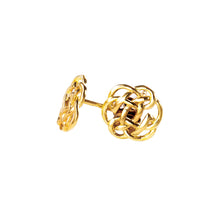 Load image into Gallery viewer, Gold Celtic Stud Earrings 9 Carat Rose
