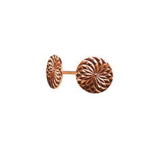 Load image into Gallery viewer, Gold Stud Earrings 9 Carat Rose Diamond Cut
