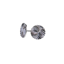 Load image into Gallery viewer, Gold Stud Earrings 9 Carat Yellow Diamond Cut
