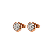 Load image into Gallery viewer, Gold Glitter Stud Earrings 9 Carat Yellow

