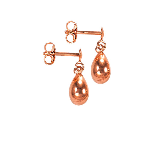 Gold Drop Earrings 9 Carat Rose