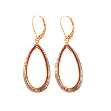 Load image into Gallery viewer, Gold Glitter Drop Earrings 9 Carat Yellow Moondust
