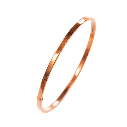 Gold Slave Bangle Rose 9 Carat 3mm