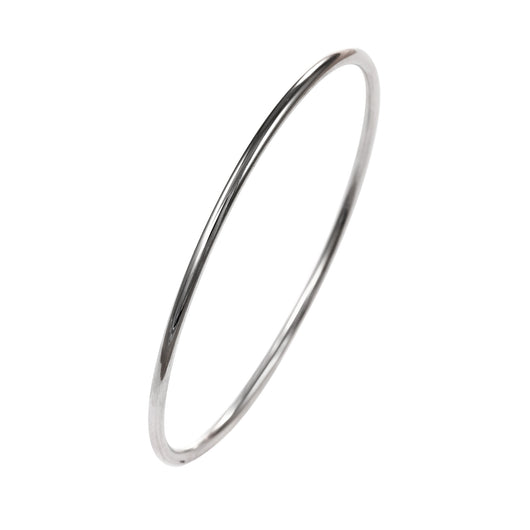 Gold Slave Bangle White Solid 9 Carat