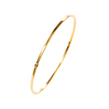 Load image into Gallery viewer, Gold Slave Bangle White 9 Carat 2mm
