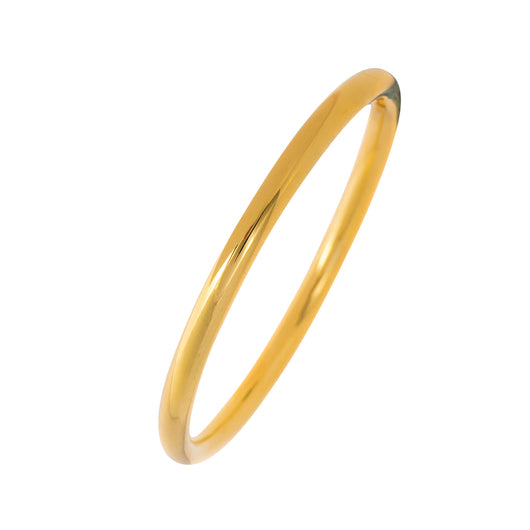 Gold Slave Bangle 9 Carat Yellow 6mm Round