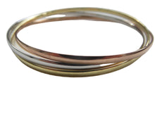 Load image into Gallery viewer, Gold Russian Slave Bangle Set Multi Coloured 9 Carat

