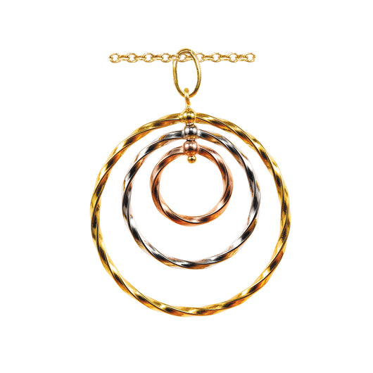 Gold Pendant 9 Carat Multi Coloured