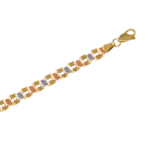 Gold Bracelet 9 Carat Multi Coloured