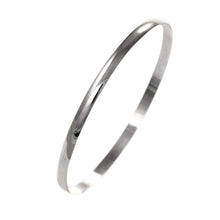 Load image into Gallery viewer, Gold Slave Bangle Solid D Shape 9 Carat Rose 4mm 62mm
