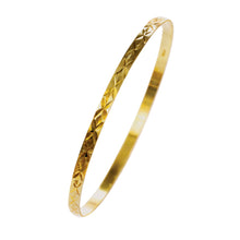 Load image into Gallery viewer, Gold Slave Bangle Yellow Solid Diamond Cut 9 Carat 3mm
